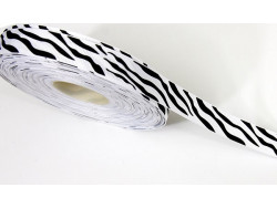 Tasiemka rypsowa zebra15mm
