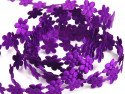 Aplikacje kwiatki 15mm - ciemne fioletowe