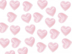 Aplikacje serca miękkie blade różowe 15mm