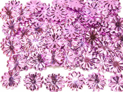 Cekiny kwiatki 22mm promienie fiołkowe różowe
