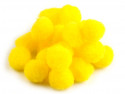 Pomponiki cytrynowe żółte 15mm - 20szt