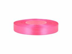 Wstążka satynowa 12mm - różowa neonowa