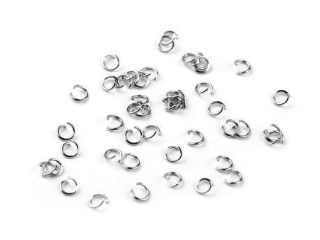 Kółko metalowe / ogniwko łączące 3,6mm srebrne