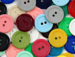 guziki 20mm plastikowe 20szt miks kolorów