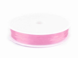 Żyłka okrągła elastyczna 0,4-0,6mm różowa jasna