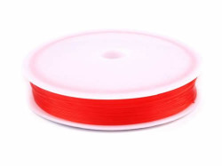 Żyłka okrągła elastyczna 0,4-0,6mm czerwona
