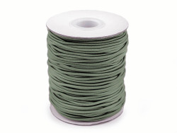 Guma okrągła 2mm zielona khaki