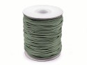 Guma okrągła 2mm zielona khaki