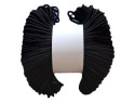 Sznurek poliestrowy dziany 4mm czarny 50m