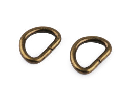 Półkole metalowe 15mm / 3mm mosiądz