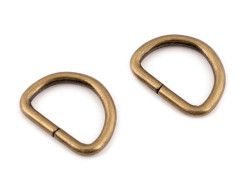Półkole metalowe 20mm / 3mm mosiądz