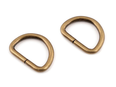 Półkole metalowe 20mm / 3mm mosiądz