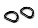 Półkole metalowe 20mm / 4mm czarne