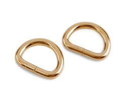 Półkole metalowe 20mm / 4mm złote