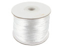 100m sznurek satynowy 1mm biały