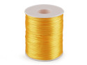 80-100m sznurek satynowy 1mm żółty