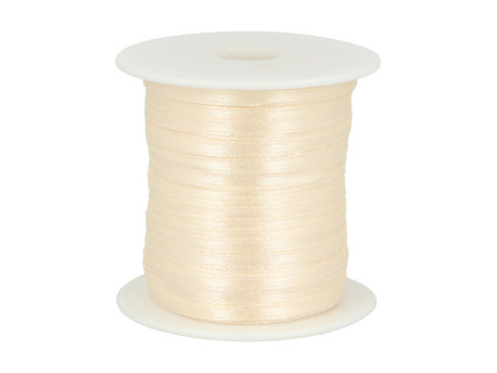 wstążka satynowa 3mm kremowa