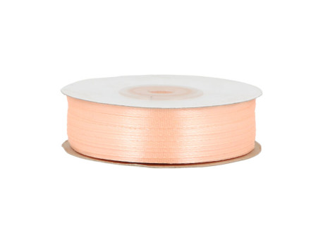 wstążka satynowa 3mm morelowa rolka 91m