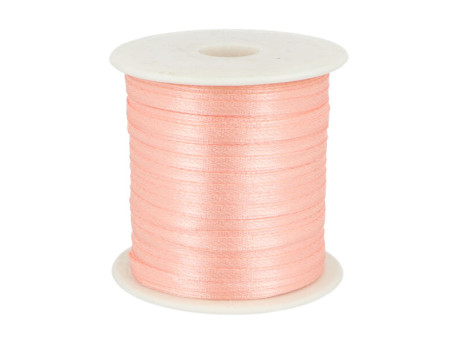 wstążka satynowa 3mm róż morelowy