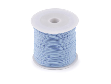 sznurek poliestrowy ok. 0,8mm niebieski błękitny 75-90m